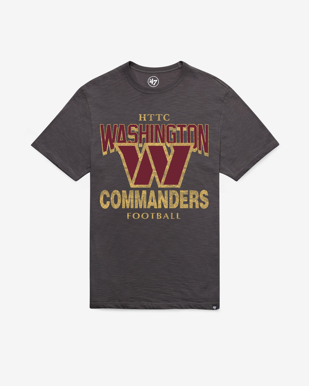 WASHINGTON COMMANDERS HEAD ON '47 SCRUM TEE CHARCOAL