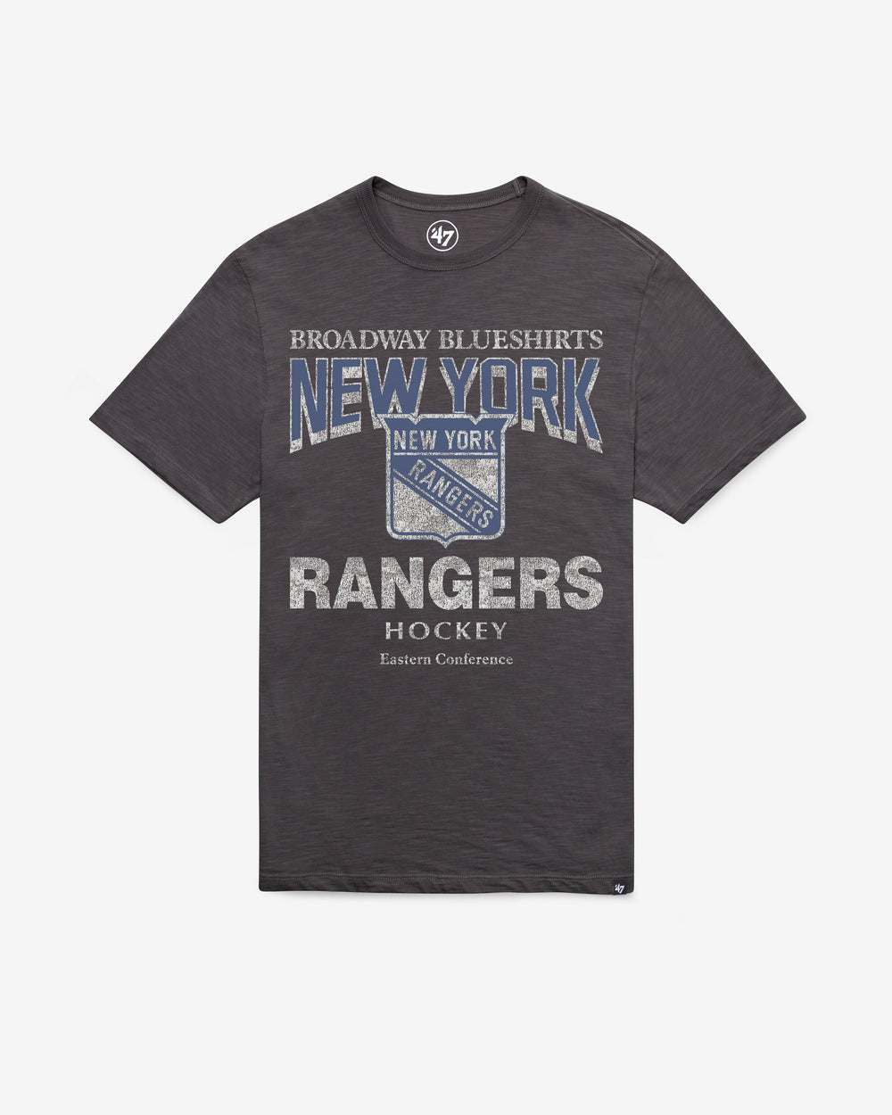 NEW YORK RANGERS HEAD ON '47 SCRUM TEE CHARCOAL