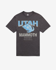UTAH MAMMOTH HEAD ON '47 SCRUM TEE CHARCOAL