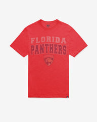 FLORIDA PANTHERS STADIUM WAVE '47 SCRUM TEE RESCUE RED