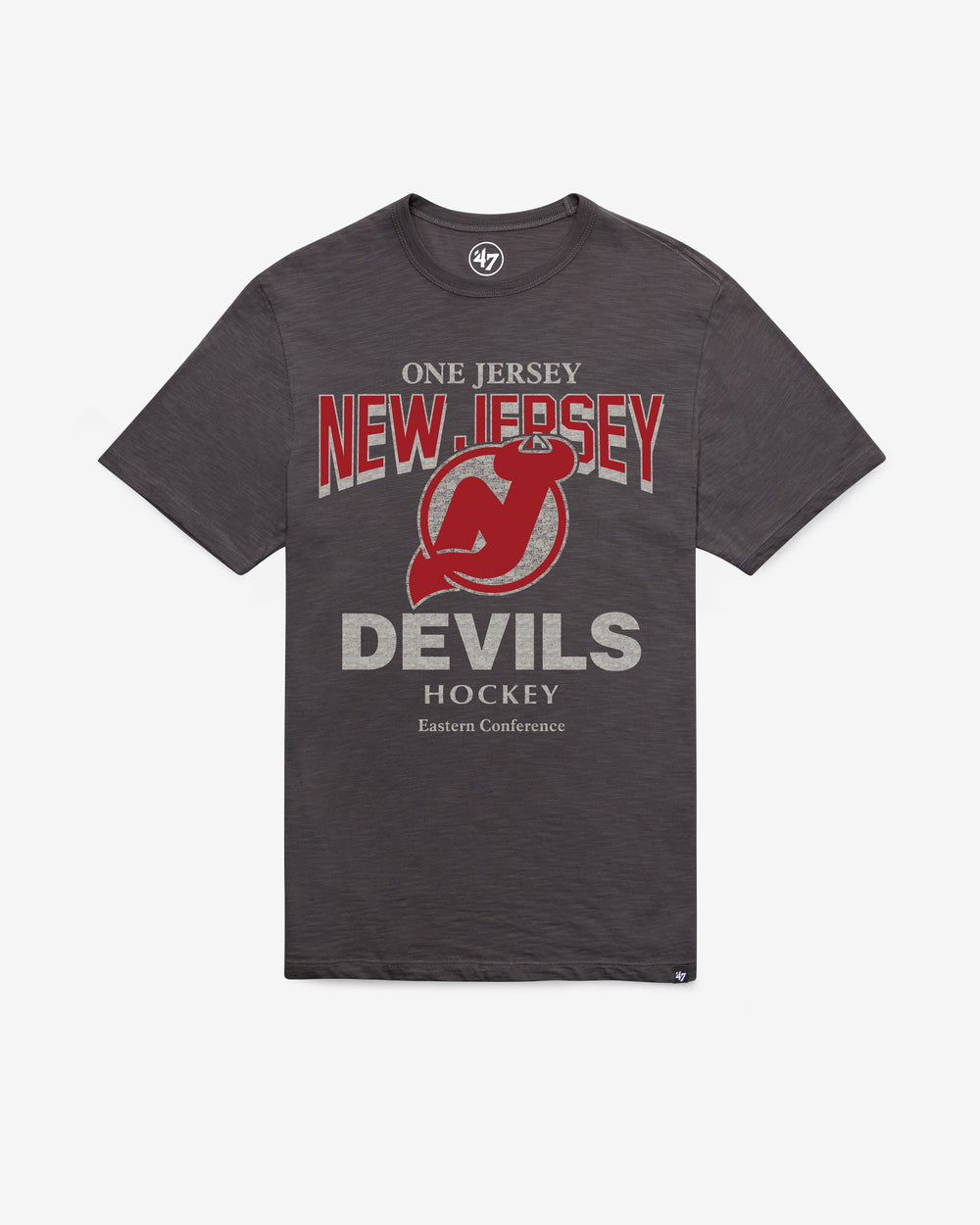 NEW JERSEY DEVILS VINTAGE HEAD ON '47 SCRUM TEE CHARCOAL