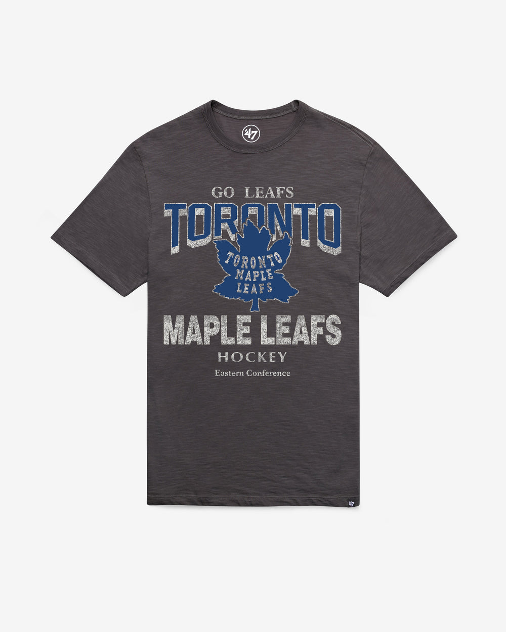 TORONTO MAPLE LEAFS VINTAGE HEAD ON '47 SCRUM TEE CHARCOAL
