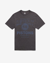 DETROIT PISTONS HEAD ON '47 SCRUM TEE CHARCOAL