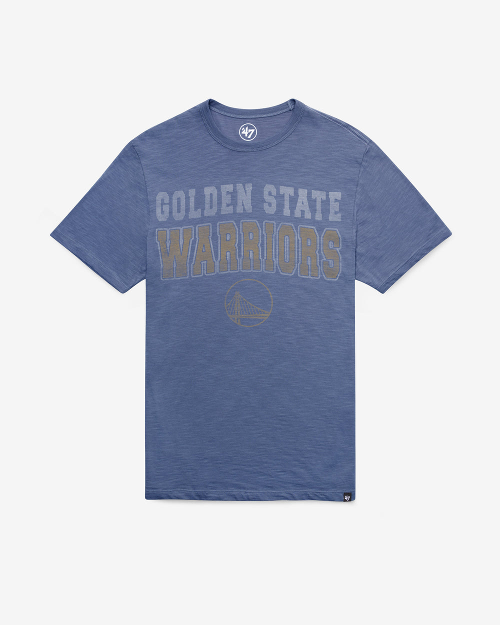 GOLDEN STATE WARRIORS STADIUM WAVE '47 SCRUM TEE BLEACHER BLUE