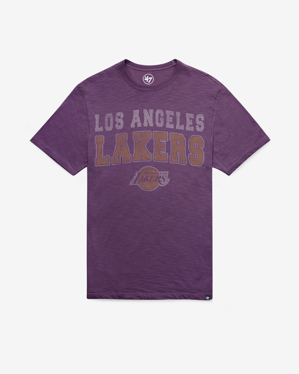 LOS ANGELES LAKERS STADIUM WAVE '47 SCRUM TEE GRAPE