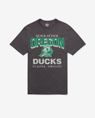 OREGON DUCKS HEAD ON '47 SCRUM TEE CHARCOAL