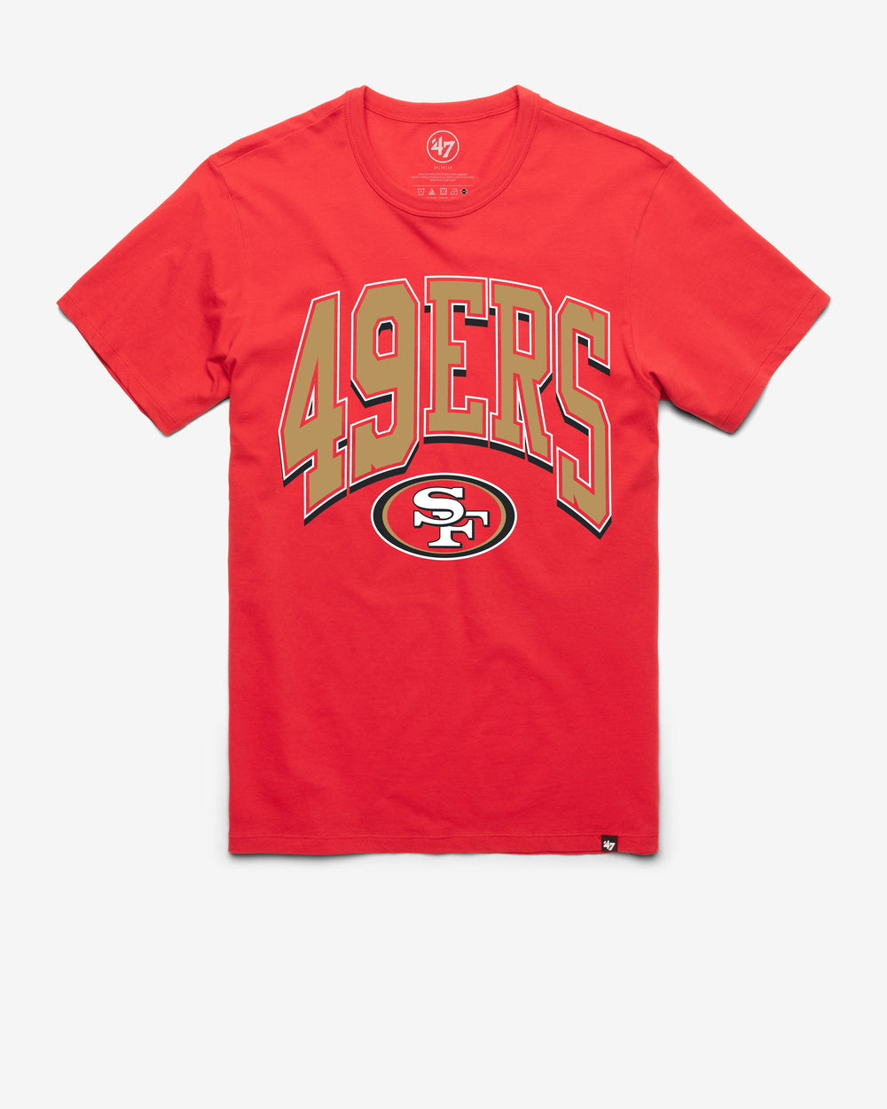 SAN FRANCISCO 49ERS WALK TALL '47 FRANKLIN TEE RACER RED
