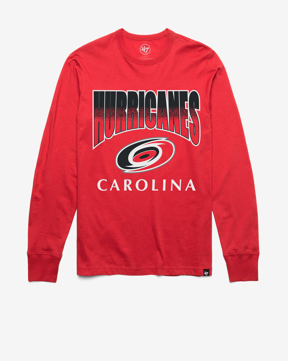 CAROLINA HURRICANES SWEEP DOWN '47 FRANKLIN LONG SLEEVE TEE RACER RED