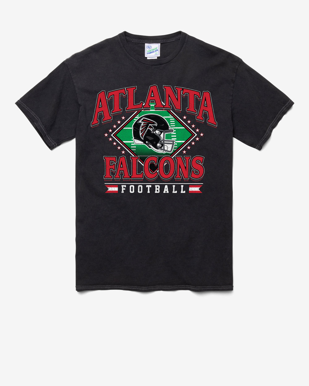 ATLANTA FALCONS FIELD PASS VINTAGE '47 TUBULAR TEE DT BLACK