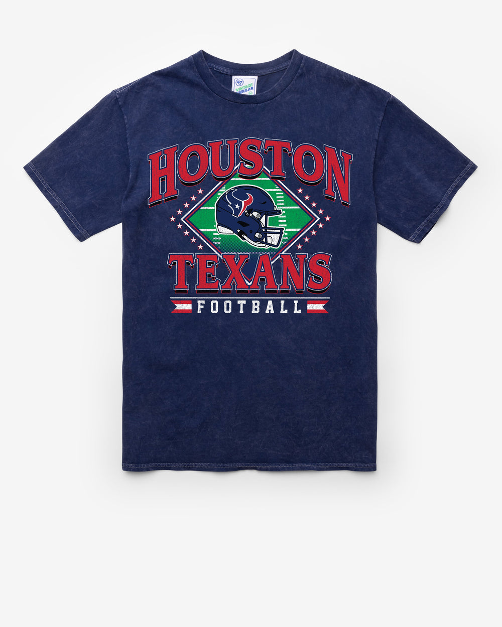HOUSTON TEXANS FIELD PASS VINTAGE '47 TUBULAR TEE DT NAVY