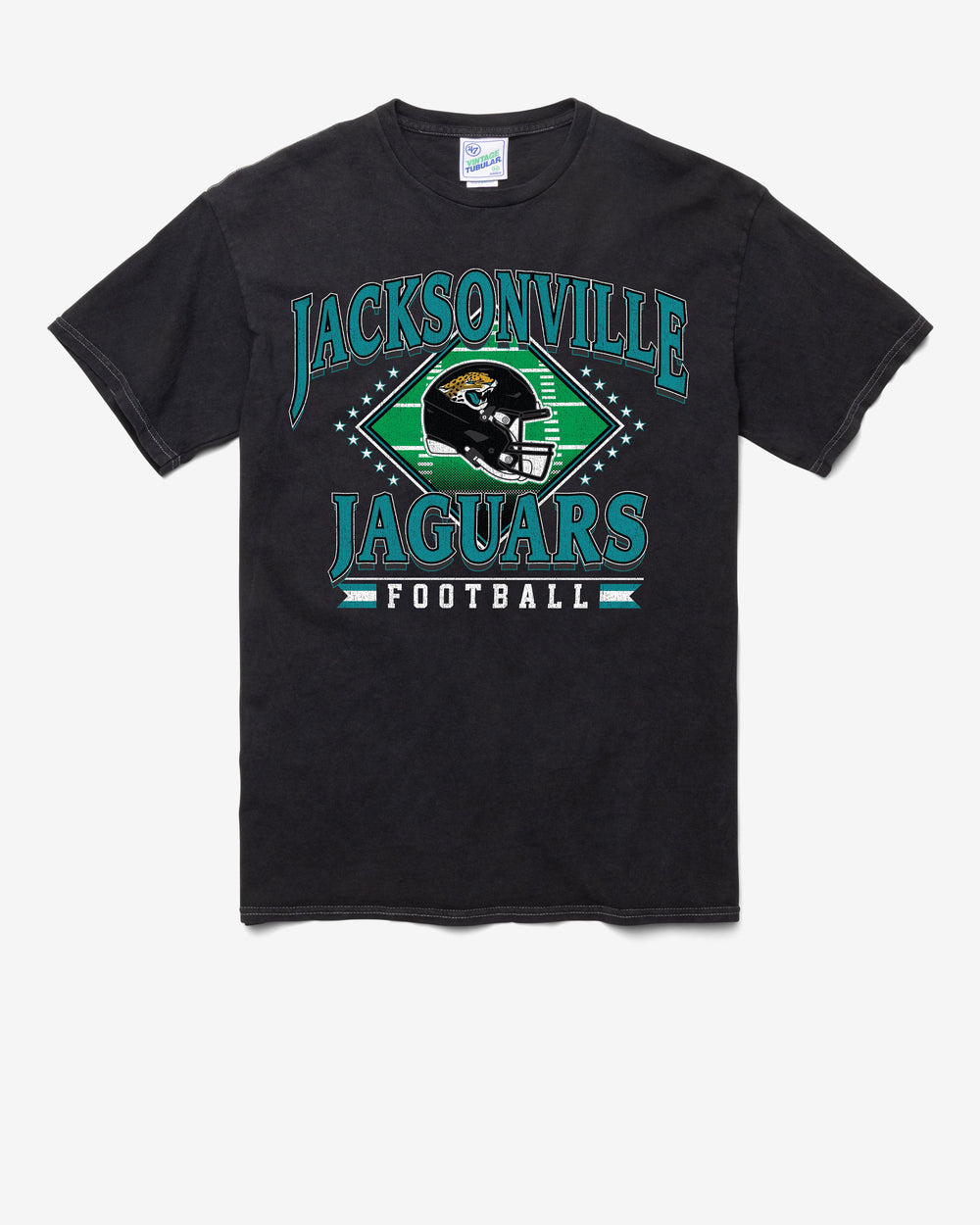 JACKSONVILLE JAGUARS FIELD PASS VINTAGE '47 TUBULAR TEE DT BLACK