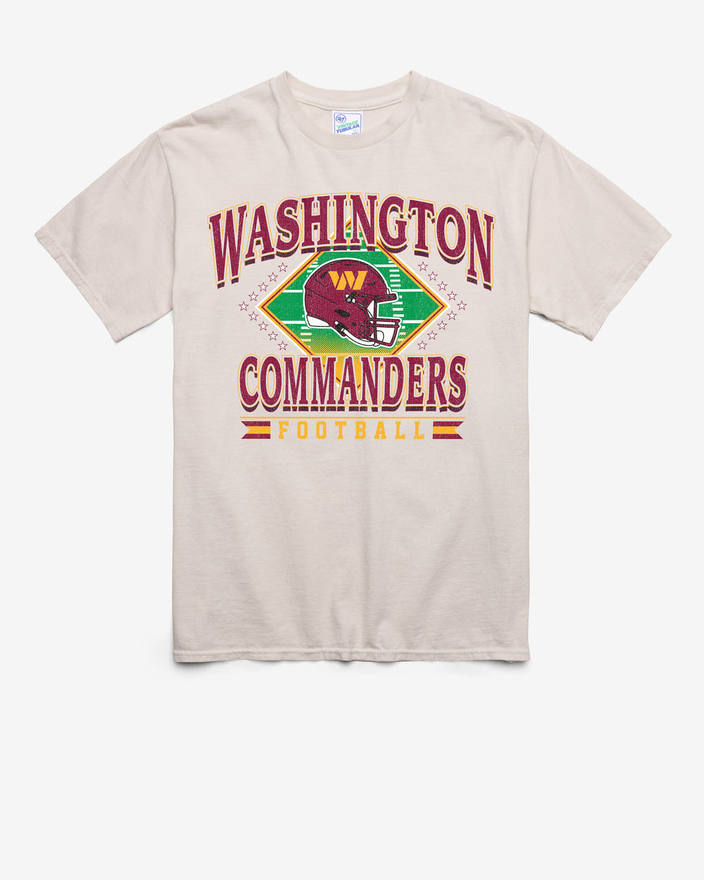 WASHINGTON COMMANDERS FIELD PASS VINTAGE '47 TUBULAR TEE DUNE