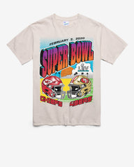 KANSAS CITY CHEIFS X SAN FRANCISCO 49ERS SUPER BOWL GRIDIRON DUELING '47 TUBULAR TEE DUNE