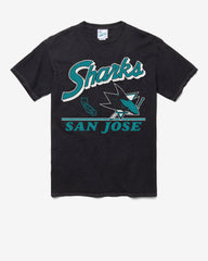 SAN JOSE SHARKS FLY BY VINTAGE '47 TUBULAR TEE DT BLACK