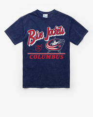 COLUMBUS BLUE JACKETS FLY BY VINTAGE '47 TUBULAR TEE DT NAVY