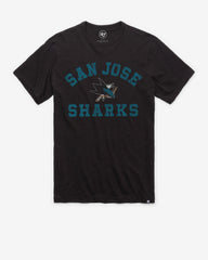 SAN JOSE SHARKS ODESSA '47 SCRUM TEE JET BLACK