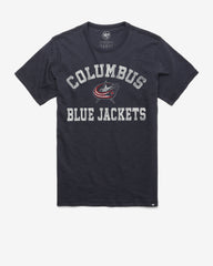 COLUMBUS BLUE JACKETS ODESSA '47 SCRUM TEE FALL NAVY