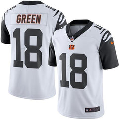 Men's Bengals #18 A.J. Green White Limited Rush Stitched NFL Jersey 