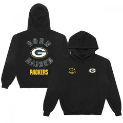 Men's Green Bay Packers Black Born x Raised Unisex Pullover Hoodie 