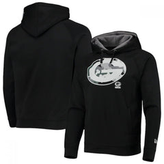 Men's Green Bay Packers Black Pullover Hoodie 