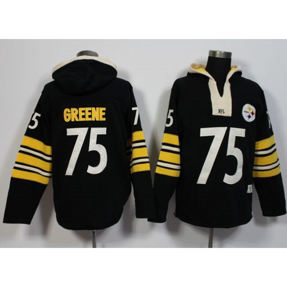 Pittsburgh Steelers #75 Joe Greene Black Player Winning Method Pullover NFL Hoodie 