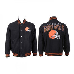 Men's Cleveland Browns Black Stitched Jacket 