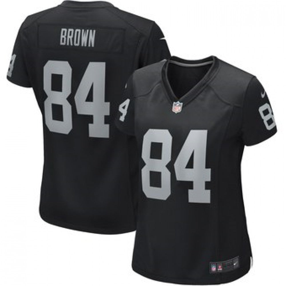 Women's Oakland Raiders #84 Antonio Brown Black Vapor Untouchable Limited Stitched NFL Jersey(Run Small) 