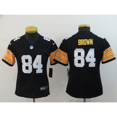 Women's NFL Pittsburgh Steelers #84 Antonio Brown Black Vapor Untouchable Limited Stitched Jersey 