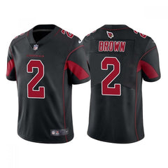 Men's Arizona Cardinals #2 Marquise Brown Black Color Rush Limited Stitched Jersey 