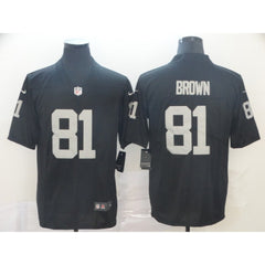 Men's Oakland Raiders #81 Tim Brown Black Vapor Untouchable Limited Stitched NFL Jersey 