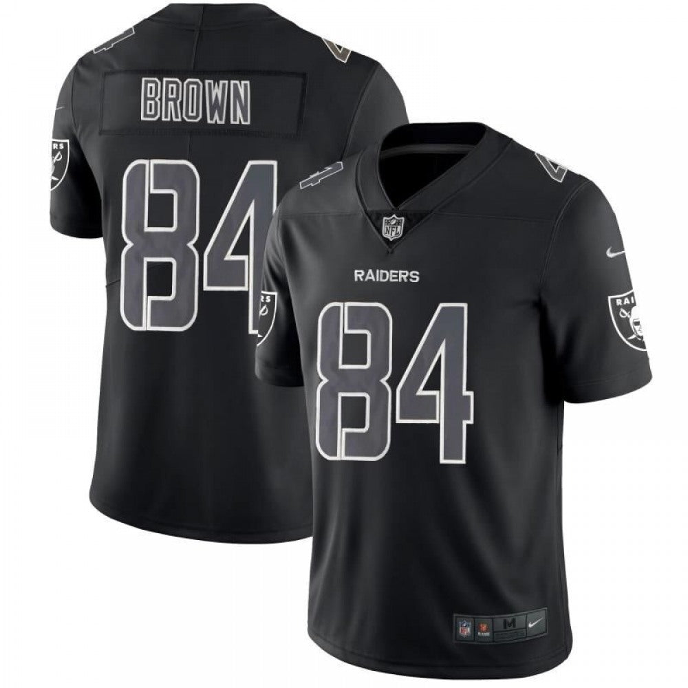 Men's Oakland Raiders #84 Antonio Brown Black Impact Limited Stitched NFL Jersey 