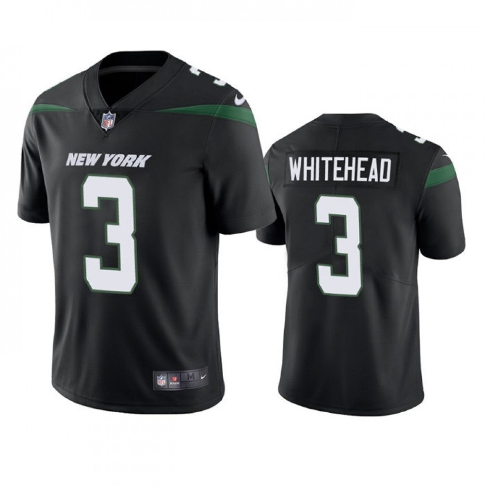 Men's New York Jets #3 Jordan Whitehead Black Vapor Untouchable Limited Stitched Jersey 