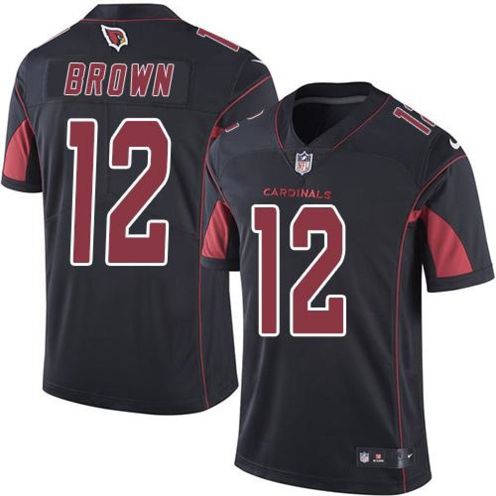 Cardinals #12 John Brown Black Youth Stitched NFL Limited Rush Jersey 