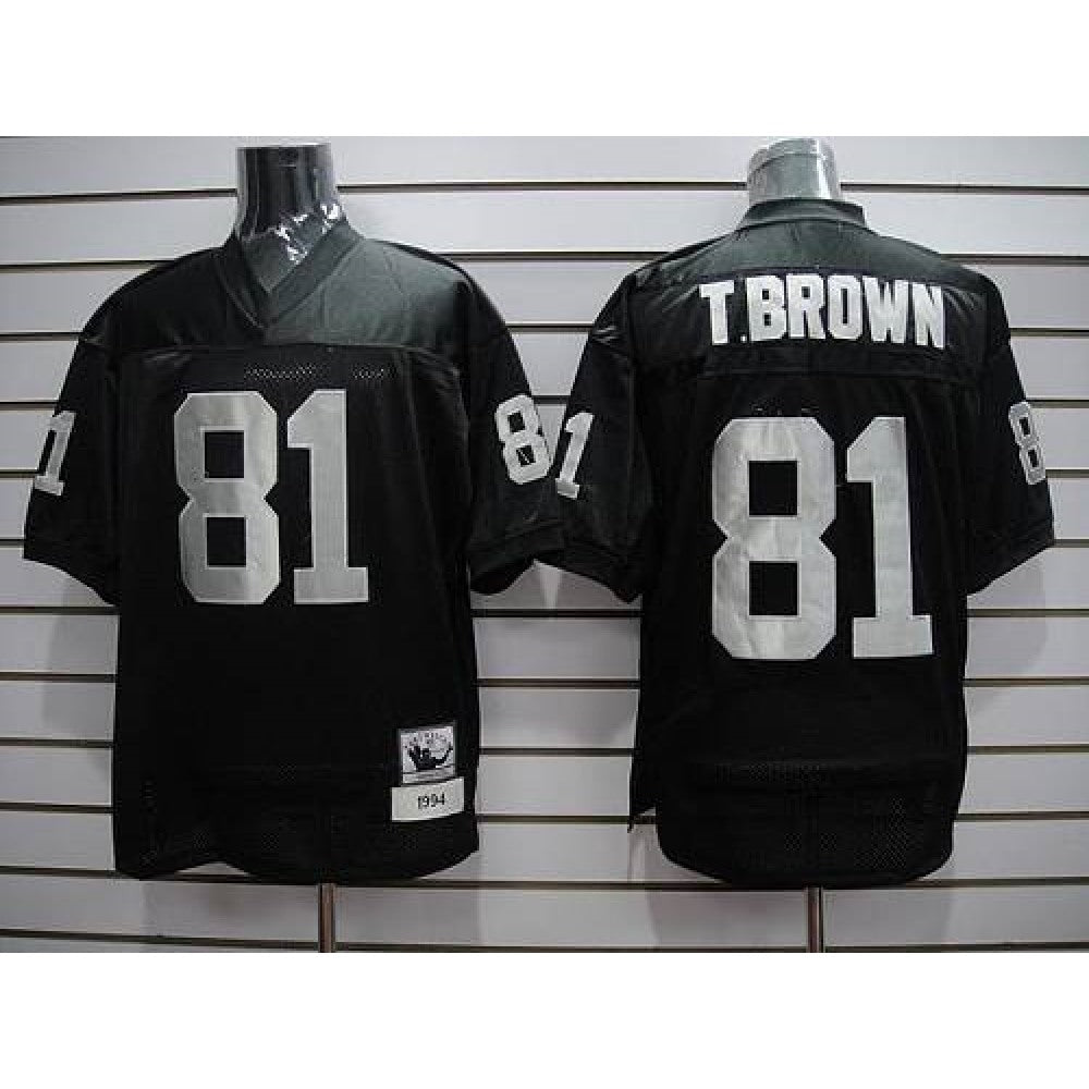 Raiders #81 T.Brown Black Stitched Youth NFL Jersey 