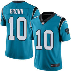 Panthers #10 Corey Brown Blue Men's Stitched NFL Limited Rush Jersey 
