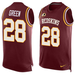 Redskins #28 Darrell Green Burgundy Red Team Color Men's Stitched NFL Limited Tank Top Jersey 