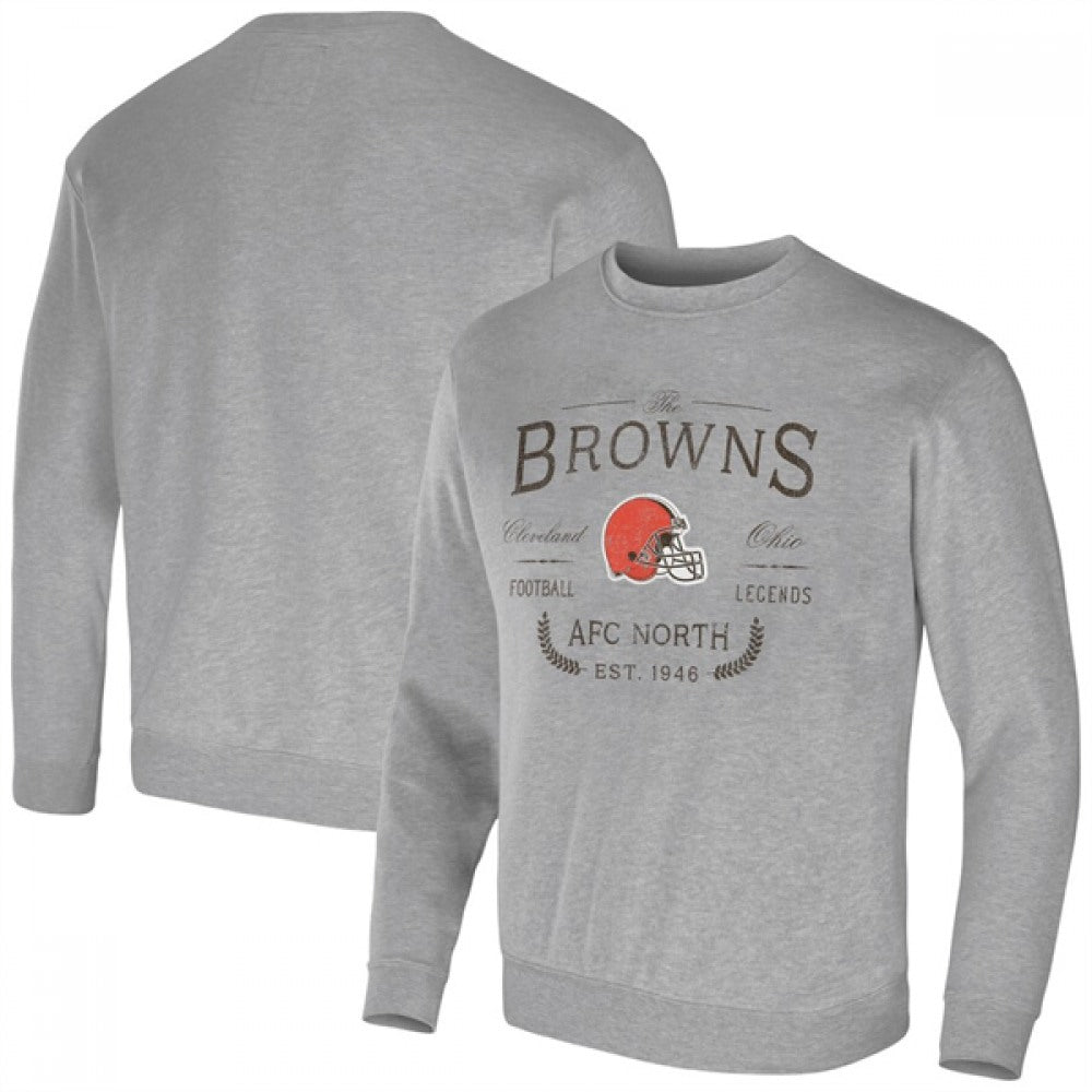 Men's Cleveland Browns Gray Darius Rucker Collection Pullover Sweatshirt 