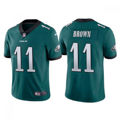 Youth Philadelphia Eagles #11 A. J. Brown Green Vapor Untouchable Limited Stitched Football Jersey 