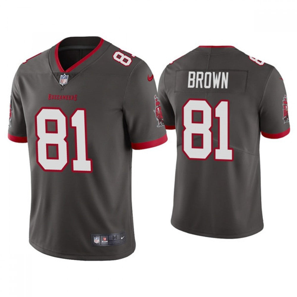 Youth Tampa Bay Buccaneers #81 Antonio Brown Grey Vapor Untouchable Limited Stitched Jersey 