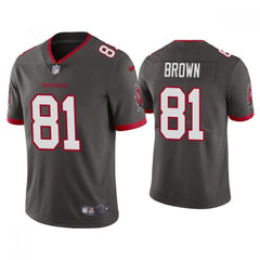 Youth Tampa Bay Buccaneers #81 Antonio Brown Grey Vapor Untouchable Limited Stitched Jersey 