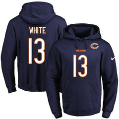 Bears #13 Kevin White Navy Blue Name & Number Pullover NFL Hoodie 