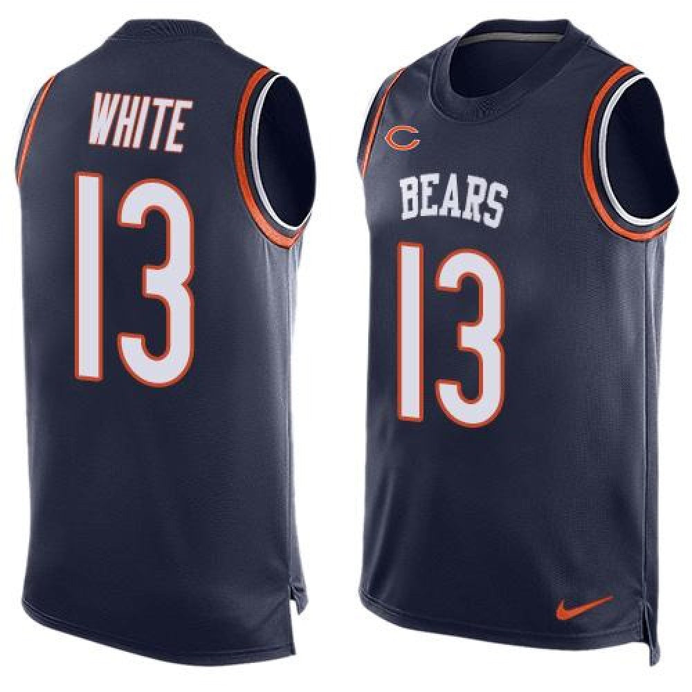 Bears #13 Kevin White Navy Blue Team Color Men's Stitched NFL Limited Tank Top Jersey 