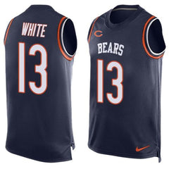 Bears #13 Kevin White Navy Blue Team Color Men's Stitched NFL Limited Tank Top Jersey 