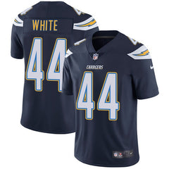 Men's Los Angeles Chargers #44 Kyzir White Navy Blue Vapor Untouchable Limited Stitched NFL Jersey 