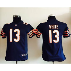 Bears #13 Kevin White Navy Blue Team Color Youth Stitched NFL Elite Jersey 
