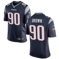 Patriots #90 Malcom Brown Navy Blue Team Color Youth Stitched NFL New Elite Jersey 