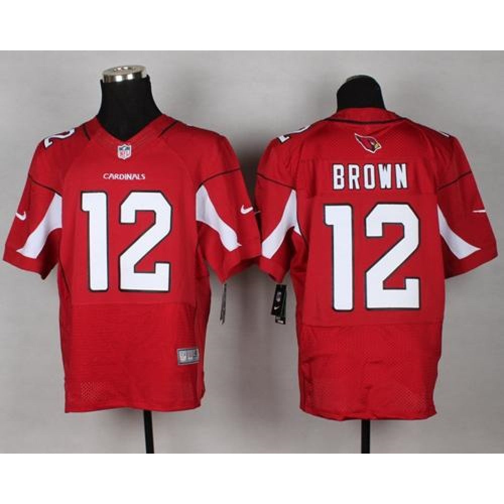 Cardinals #12 John Brown Red Team Color Men's Stitched NFL Elite Jersey 