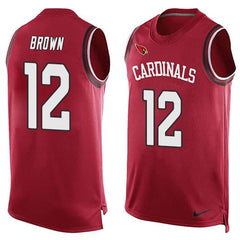 Cardinals #12 John Brown Red Team Color Men's Stitched NFL Limited Tank Top Jersey 