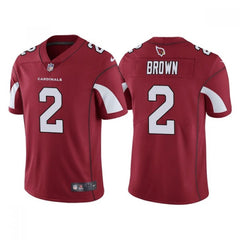 Men's Arizona Cardinals #2 Marquise Brown Red Vapor Untouchable Limited Stitched Jersey 