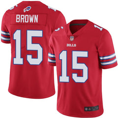 Men's Buffalo Bills #15 John Brown Red Vapor Untouchable Limited Stitched NFL Jersey 